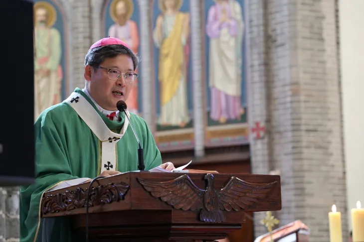 천주교 서울대교구장인 정순택 대주교. 명동성당 제공.