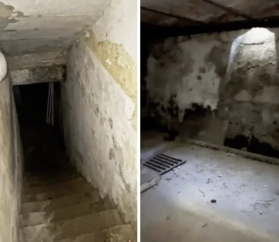 이 사용자는 지하실로 이어지는 통로와 정체를 알 수 없는 비밀 방들의 모습이 담긴 사진들을 함께 공개했다. 사진 출처: 레딧 캡처