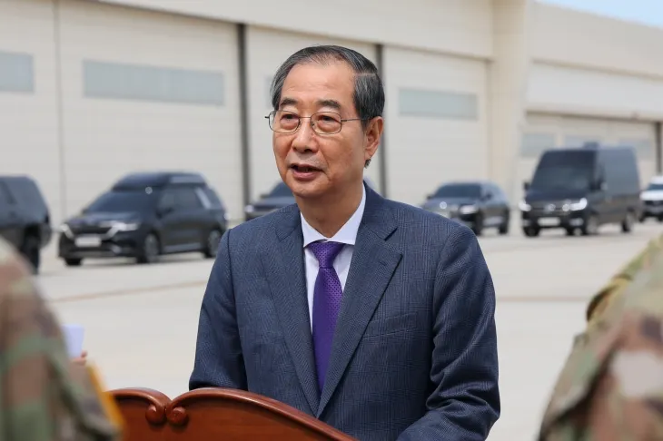 한덕수 권한대행, 캠프 험프리스 한미연합사 방문