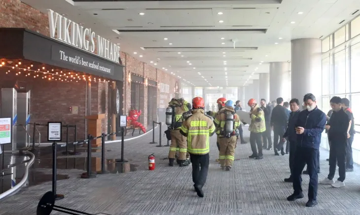 코엑스 식당가에서 화재