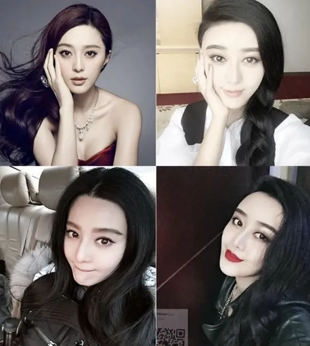 중국 여배우 판빙빙(왼쪽)과 그를 닮기 위해 성형한 여성. 허청시 웨이보