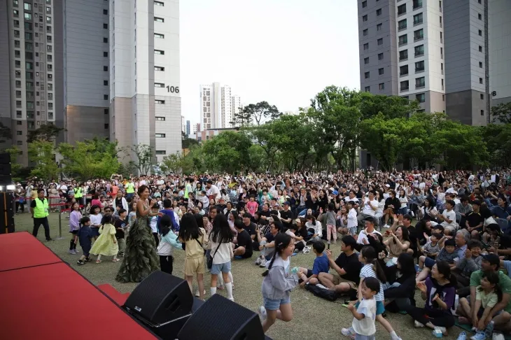 푸르지오 가든 음악회 모습. 대우건설 제공