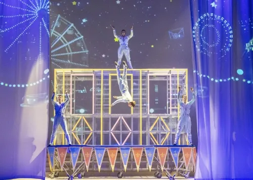 세계 각국에서 온 단원들이 선보이는 서커스 공연 ‘레니의 컬러풀 드림’. 에버랜드 제공