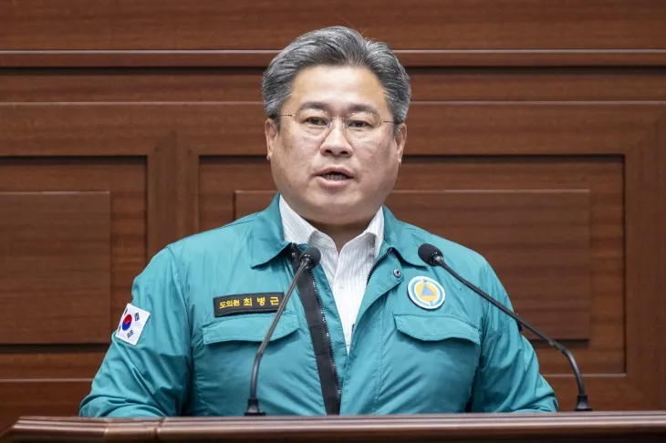 29일 제355회 임시회 제2차 본회의에서 5분 자유발언을 하는 최병근 의원. 경북도의회 제공