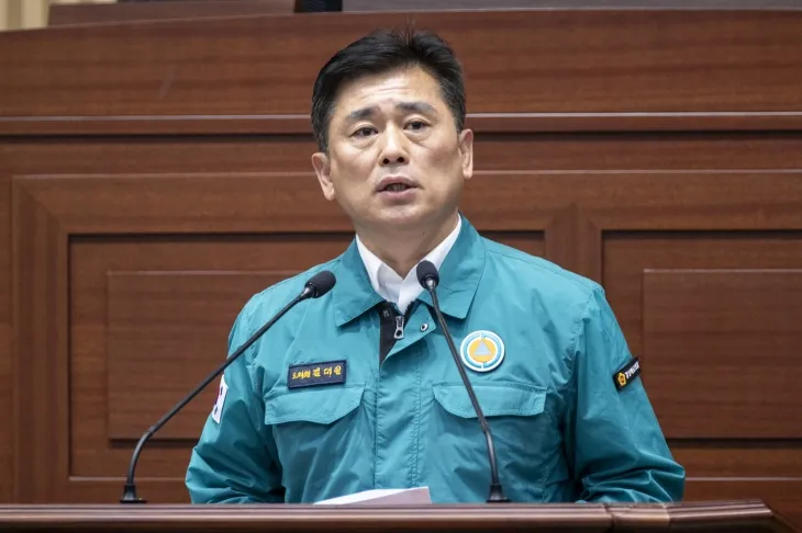 29일 제355회 임시회 제2차 본회의에서 5분 자유발언을 하는 김대일 의원. 경북도의회 제공