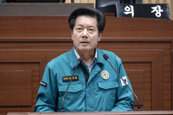 29일 제355회 임시회 제2차 본회의에서 5분 자유발언을 하는 김재준 의원. 경북도의회 제공