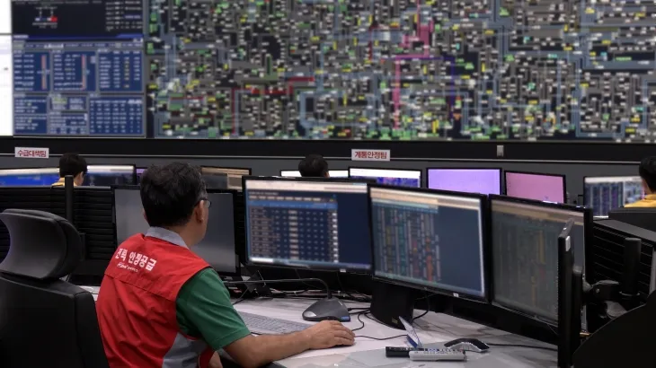 전력거래소 중앙전력관제센터. 전력거래소 제공