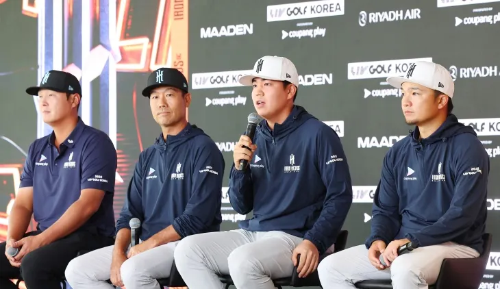 LIV 골프 코리아 팀 ‘아이언헤드’팀 기자회견