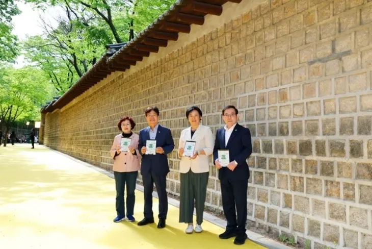 왼쪽부터 왕정순 의원, 김용일 의원, 이민옥 부위원장, 임춘대 위원장