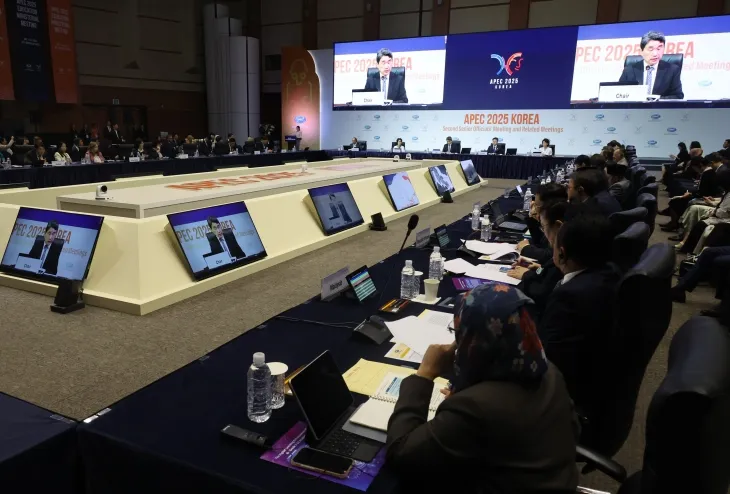 14일 제주국제컨벤션센터(ICC)에서 열린 7차 아시아태평양경제협력체(APEC) 교육장관회의 총회 개회식. 연합뉴스