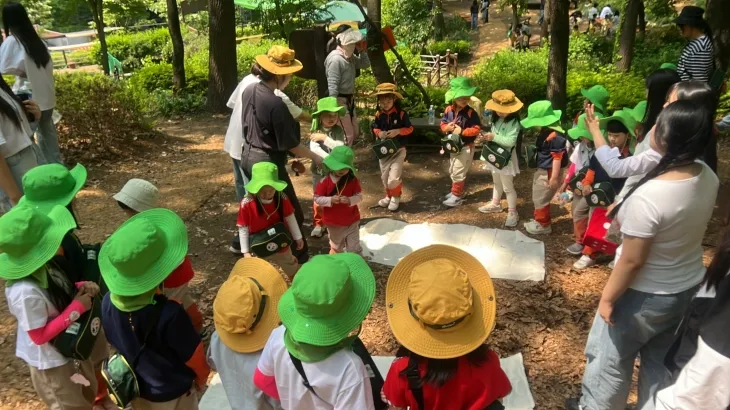 지난 13일 열린 제10회 지역사회 유아 초청 바우(bau) 숲 축제. 백석예대 제공