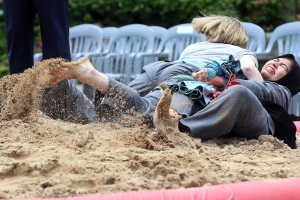 외국인 유학생들의 씨름 체험