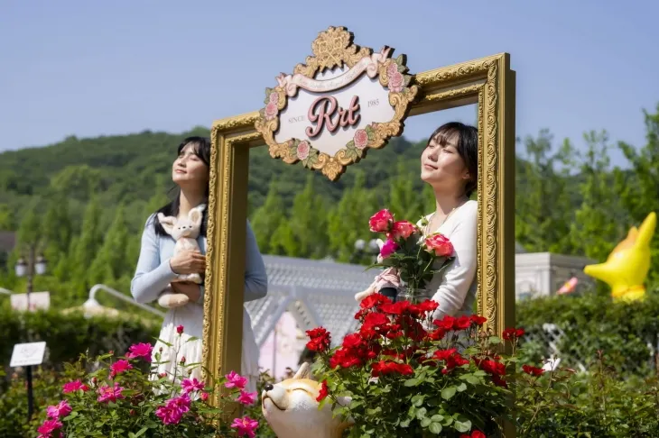 에버랜드 로로티 장미축제 사막여우 포토존. 에버랜드 제공