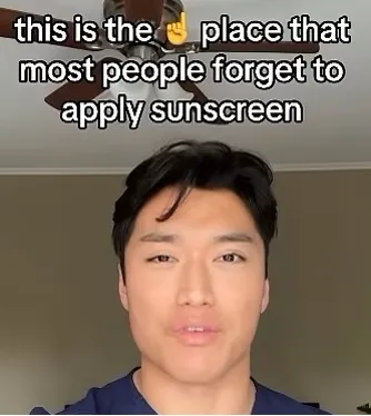 마이클 박 박사는 사람들이 자주 놓치는 귀 부위에 선크림을 발라야 흑색종을 예방할 수 있다고 경고했다. 인스타그램 캡처