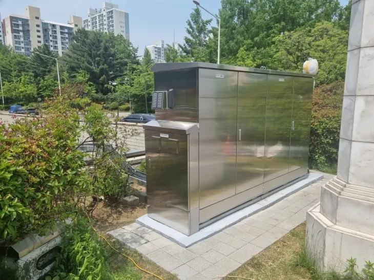 안양  동안구 범계지하차도(수배전반 지상 이전 모습)