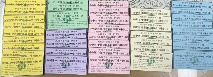 서울 서대문구가 지역 내 취약계층에게 제공하는 반찬 쿠폰. 서대문구 제공