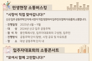 용인시, ‘2025 공동주택 민생 소통’ 추진···소통버스킹·소통콘서트
