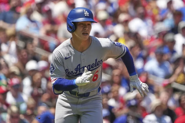 로스앤젤레스 다저스 김혜성이 10일(한국시간) 미국 미주리주 세인트루이스 부시 스타디움에서 열린 2025 미국프로야구 메이저리그(MLB) 정규시즌 세인트루이스와의 원정 경기에서 달리고 있다. AP 연합뉴스
