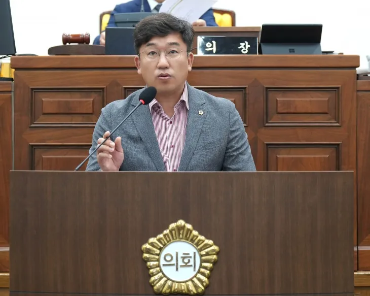 지난 13일 제340회 하남시의회 정례회 제2차 본회의 5분 자유발언을 하는 임희도 의원. 임희도 의원실 제공