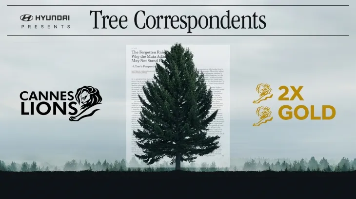 CSR 홍보 캠페인 ‘나무 특파원’의 대표 사진. 현대차그룹 제공