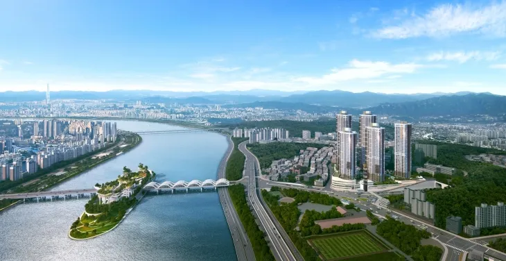 동작구 본동1단지 민간임대 - 항공조감도