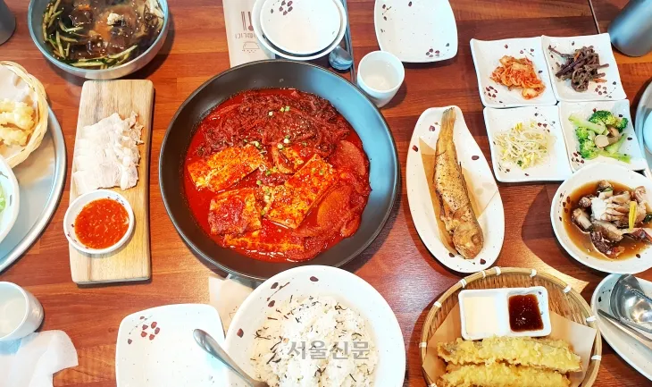 갈치조림 한상.