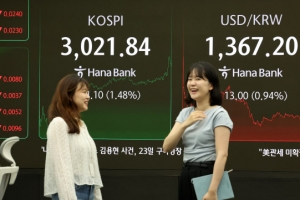 [포토] 코스피, 3000선 돌파…3년 6개월만