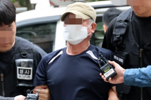 [포토] 접근금지 종료 일주일만에 아내 살해한 60대 구속심사
