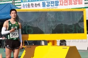 남자 세단뛰기 김장우, 16년 만에 한국 기록 17ｍ 13으로 경신…“도쿄 세계선수권 도전”