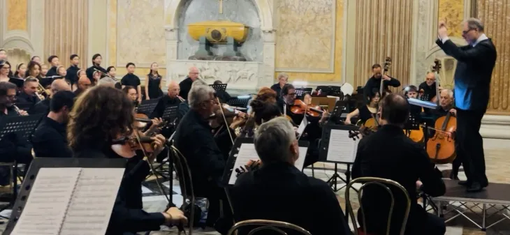 ‘제주4·3평화레퀴엠’은 제주 출신 작곡가 문효진이 작곡한 현대 진혼곡으로 파브리치오 카시 나폴리 산 카를로극장 지휘자가 지휘를 맡았다. 제주도 제공