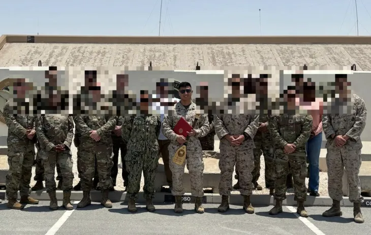 미국 중부 특수작전사령부(CSOJTF-C)에 근무 중인 케빈 리우 황씨(사진 일부 모자이크 처리함). 케빈 리우 황씨 링크드인 캡처