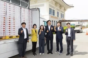 박채아 경북도의원, 우박 피해 농가 돕기에 앞장서