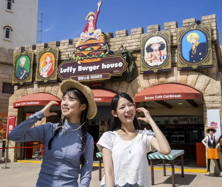 캐리비안 베이 ‘원피스 푸드 스트리트’. 캐리비안 베이 제공