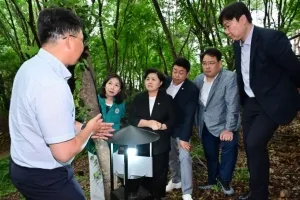 김영옥 서울시의회 보건복지위원장, ‘러브버그(붉은등우단털파리) 친환경 포집 시범사업’ 현장 방문