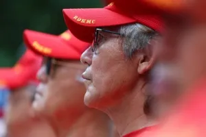 [포토] 후배 해병을 위해 모인 노병들