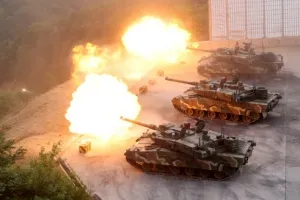 [포토] 불 뿜는 K2 전차