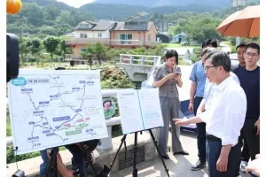 특검 정조준 ‘서울-양평고속도로’ 찾은 김동연, “자료 임의제출 등 선제적으로 협조하라”