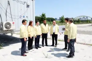 광명시의회, 여름철 재난 대비 현장점검 나서
