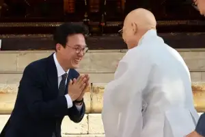 [포토] 김민석 국무총리, 조계종 총무원장 예방