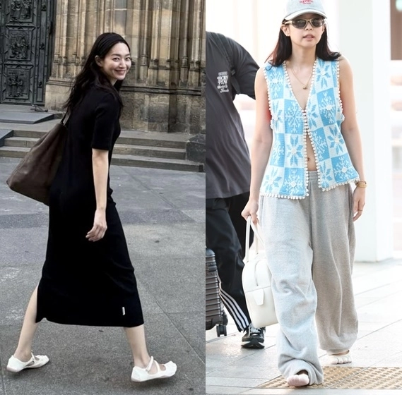 신민아와 제니. 인스타그램, 뉴스1