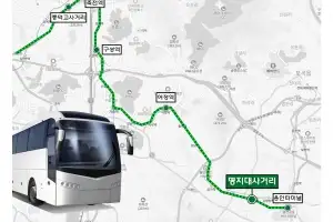 공항버스 8282번, 용인 ‘명지대사거리’ 정차···84번 시내버스 정류장도 신설