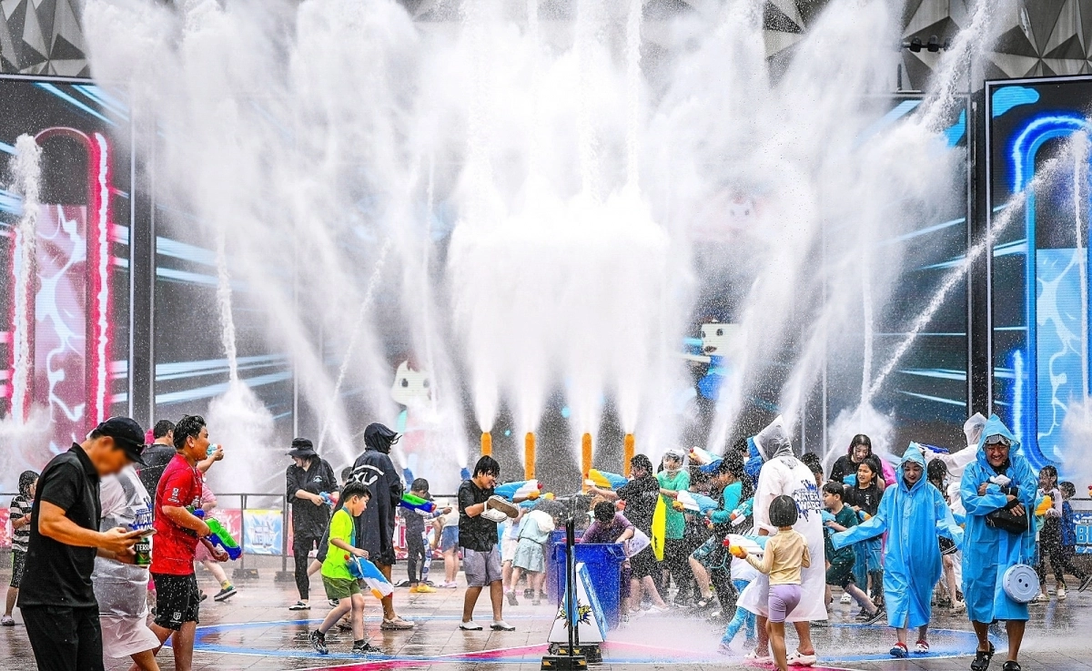 서울랜드의 워터 워즈 중 한 장면. 서울랜드 제공.