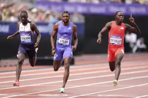 노아 라일스보다 0.14초 빨랐다…자메이카 세빌, 런던 다이아몬드리그 100m 금메달