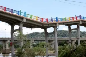 [포토] 내려앉은 울산 ‘구 삼호교’