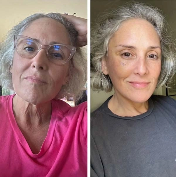 영화 ‘헤어스프레이(2007)’에 출연한 것으로 유명한 배우 리키 레이크(56)가 안면거상술 전후 사진을 직접 공개했다.​ 리키 레이크 인스타그램 캡처