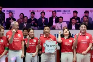 SK렌터카·하나카드, 나란히 4연승…팀리그 ‘2강 구도’ 구축