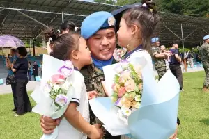 “아빠 잘 다녀와요”… 한빛부대 남수단 파병