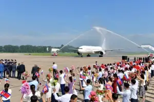 [포토] 평양-모스크바 직항 여객기 운행 재개 축하 행사