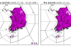 [단독]‘7월 전국 폭염특보’ 내려진 건 올해가 10년 만에 처음
