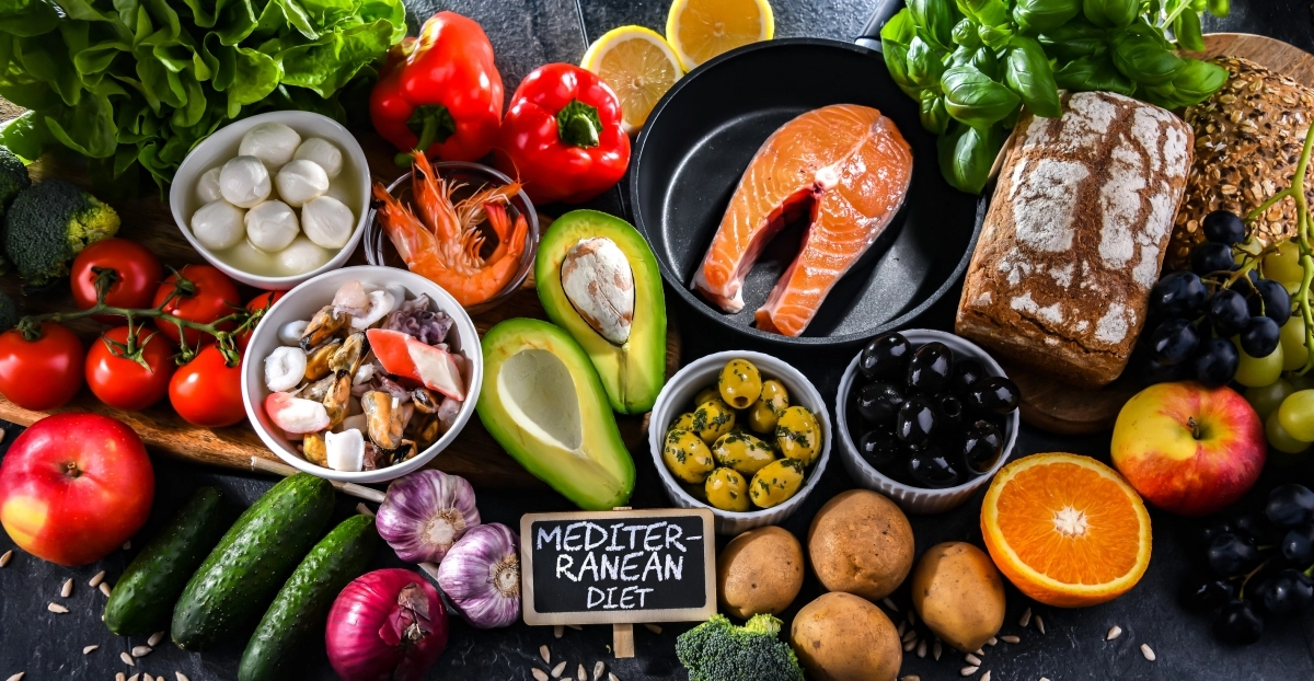 지중해식 식단 식재료. 123rf